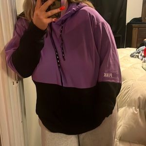 PINK colorblock pullover hoodie (final price)